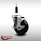 Service Caster 4'' SS Soft Rubber Swivel 7/8'' Expanding Stem Caster with Brake SCC-SSEX20S414-SRS-TLB-78 - alternate 2